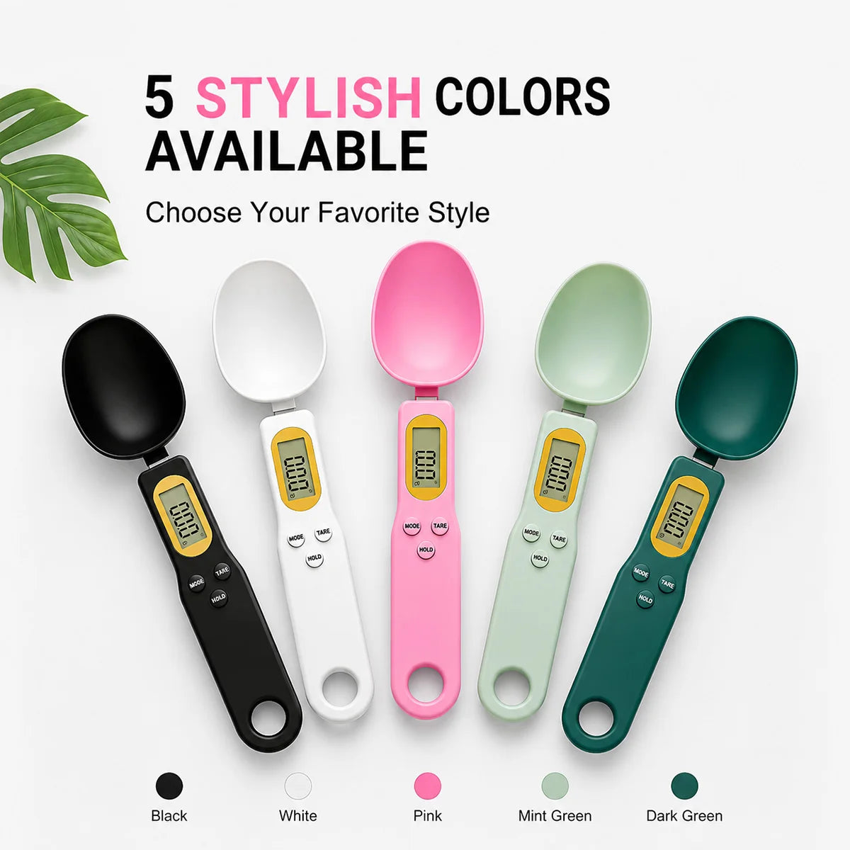 Roll Block | Digital Food Spoon Scale - 0.1-500g High-Precision Kitchen Measurement Tool