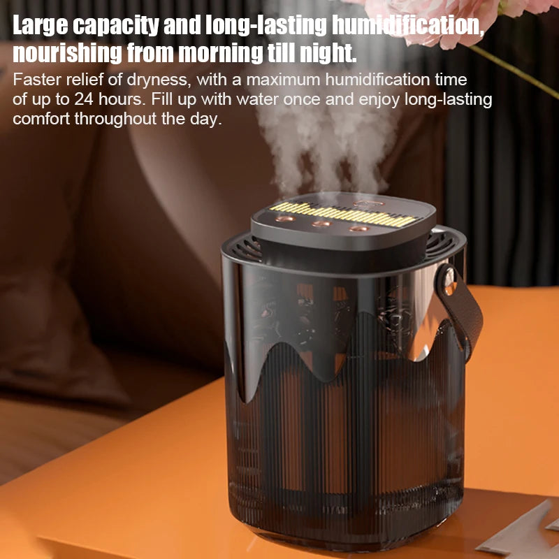 Roll Block | 3L Large Capacity Air Humidifier - Heavy Fog Ultrasonic Cool Mist Maker & Diffuser