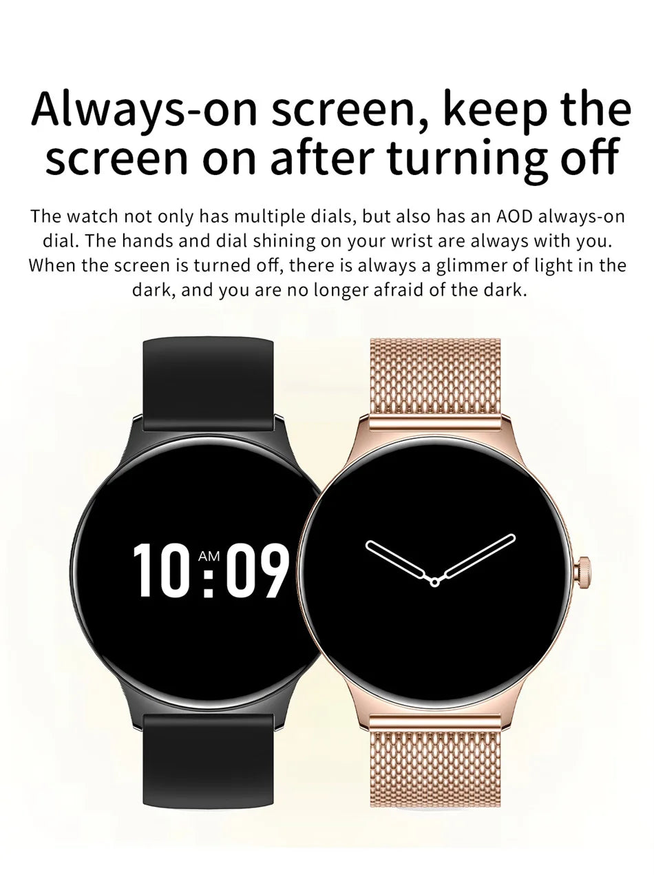 Roll Block | Ultra-Thin Fashion AMOLED Smart Watch - Always-On HD Display & Bluetooth Call Fitness Bracelet