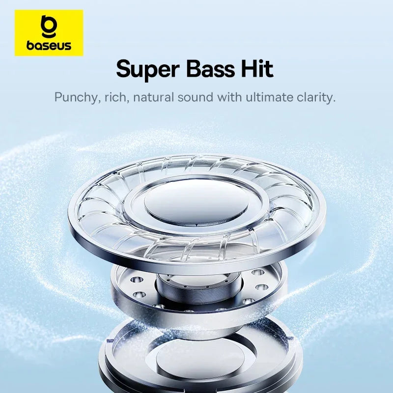 Roll Block | Baseus BH1 Wireless Headphones - 80H Playtime Super Bass Over-Ear Headset
