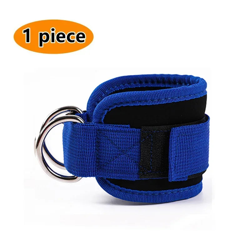 Roll Block | Heavy-Duty Double D-Ring Cable Ankle Straps - Premium Gym Cuffs for Glutes & Leg Training