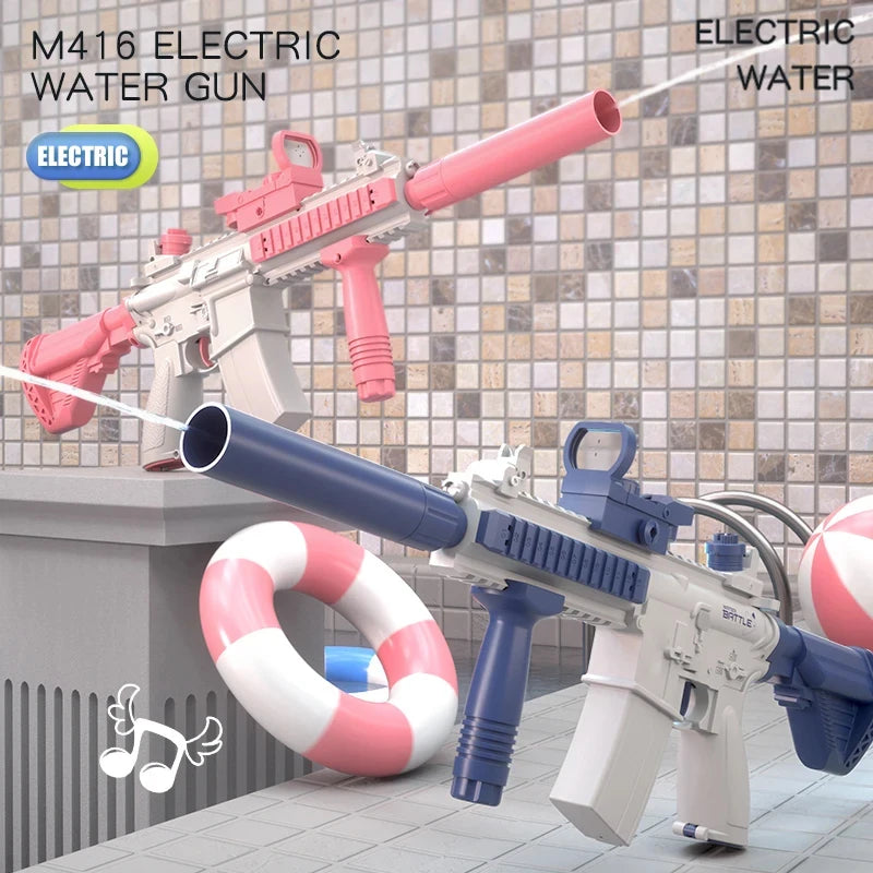 Roll Block | Dual M416 Combat & Pistol Blitz Electric Water Gun Squad Pack - High-Capacity Multi-Blaster Set