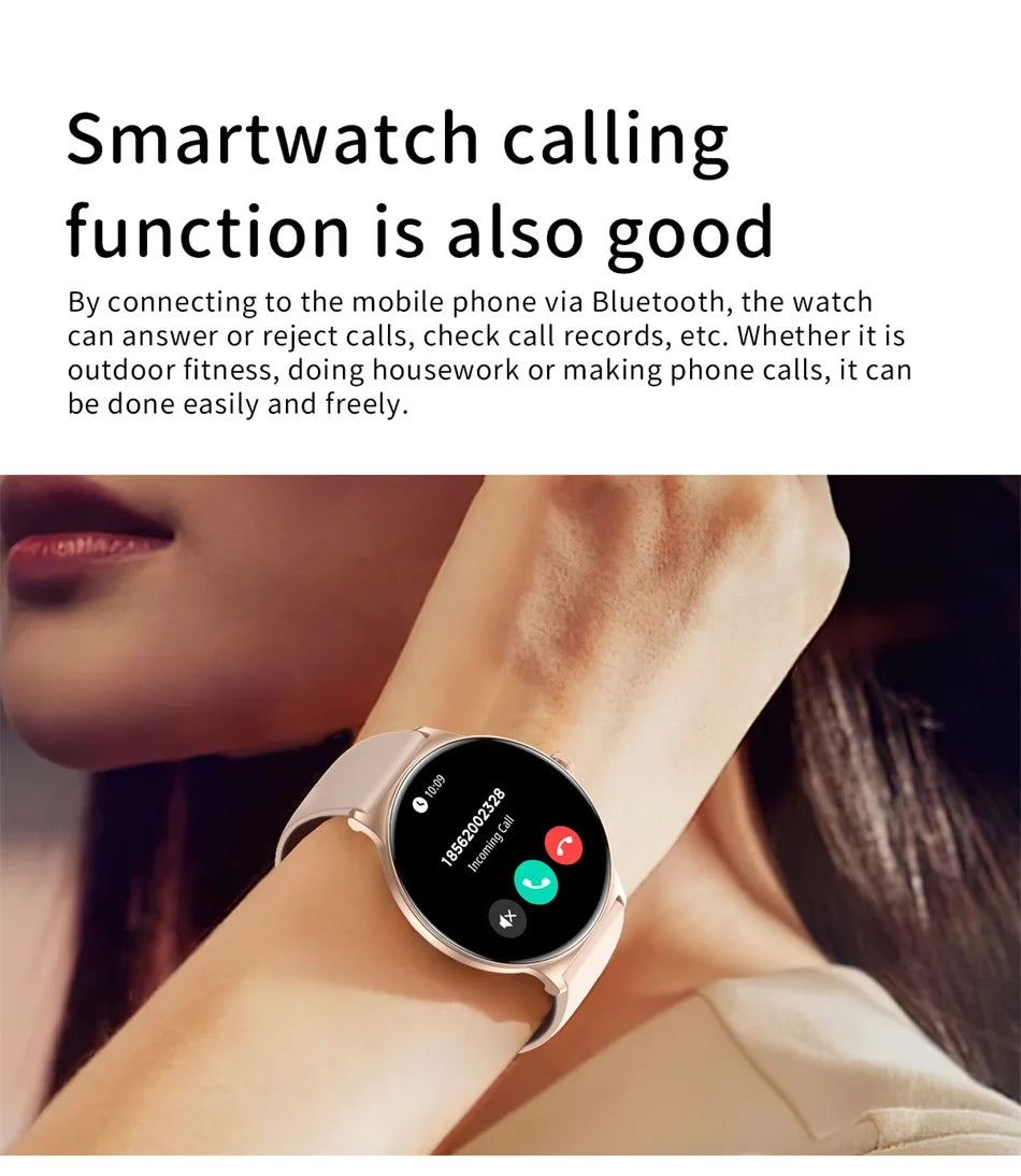 Roll Block | Ultra-Thin Fashion AMOLED Smart Watch - Always-On HD Display & Bluetooth Call Fitness Bracelet