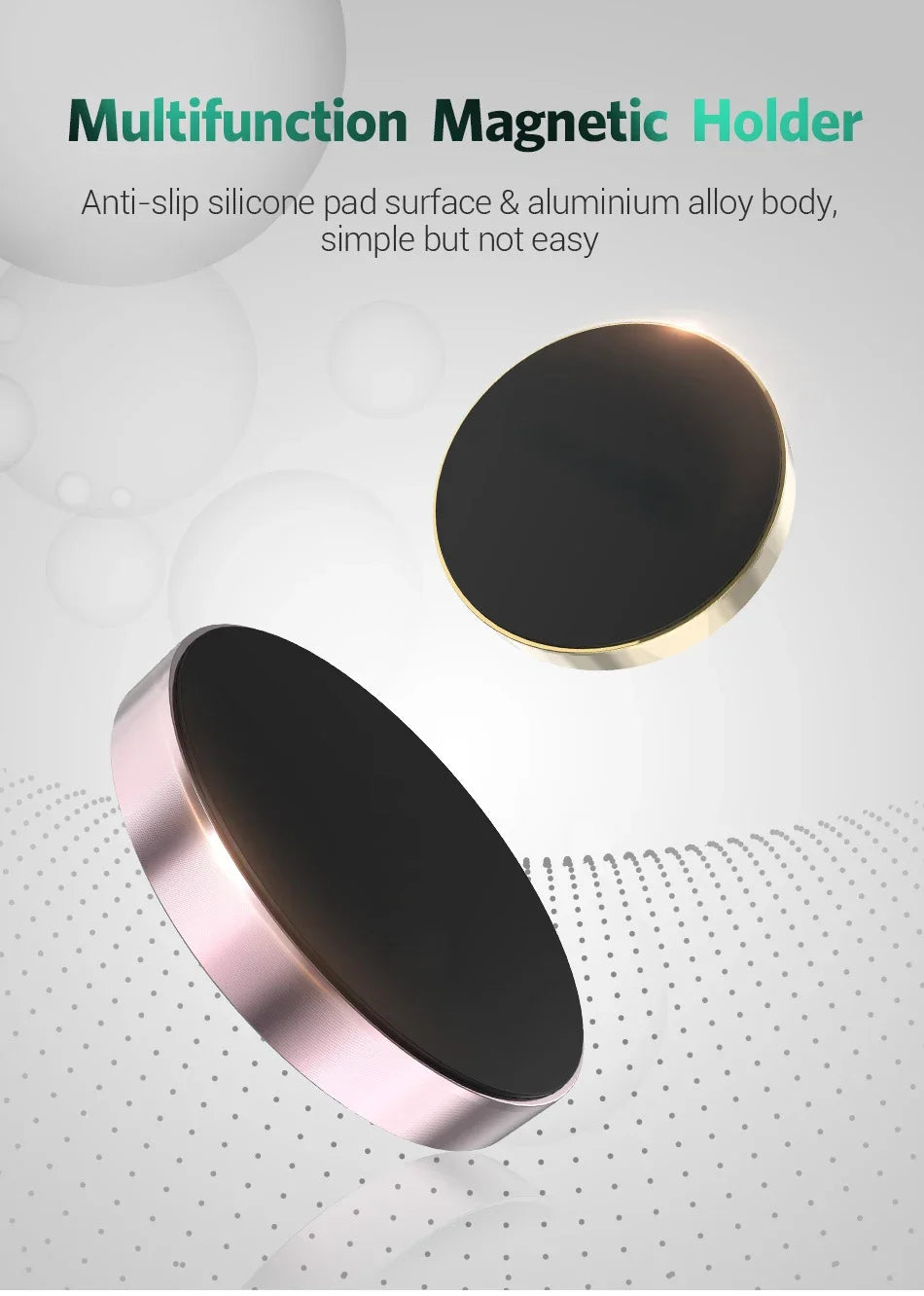 Roll Block | Universal Magnetic Car Phone Holder - Dashboard & Wall-Mounted Mount Sticker