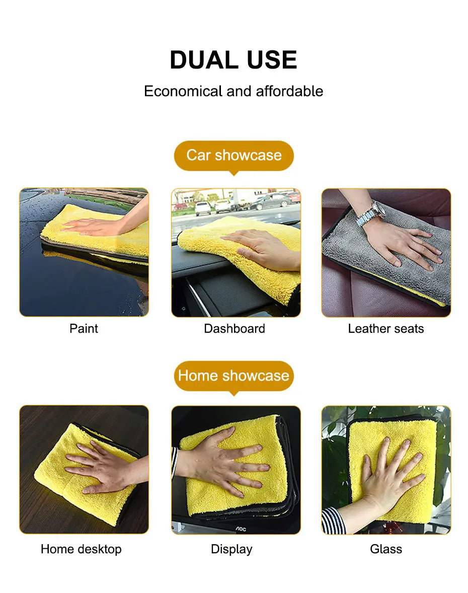 Roll Block | High-End Microfiber Detailing Towel - Ultra-Absorbent Car Wash Drying Cloth
