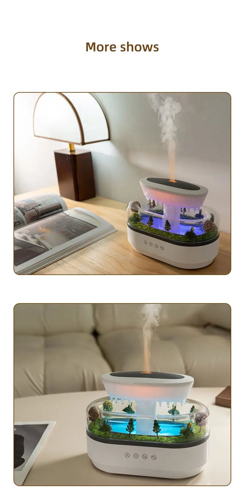 Roll Block | Rain Cloud Aroma Diffuser - Water Drip Micro Landscape Ultrasonic Humidifier