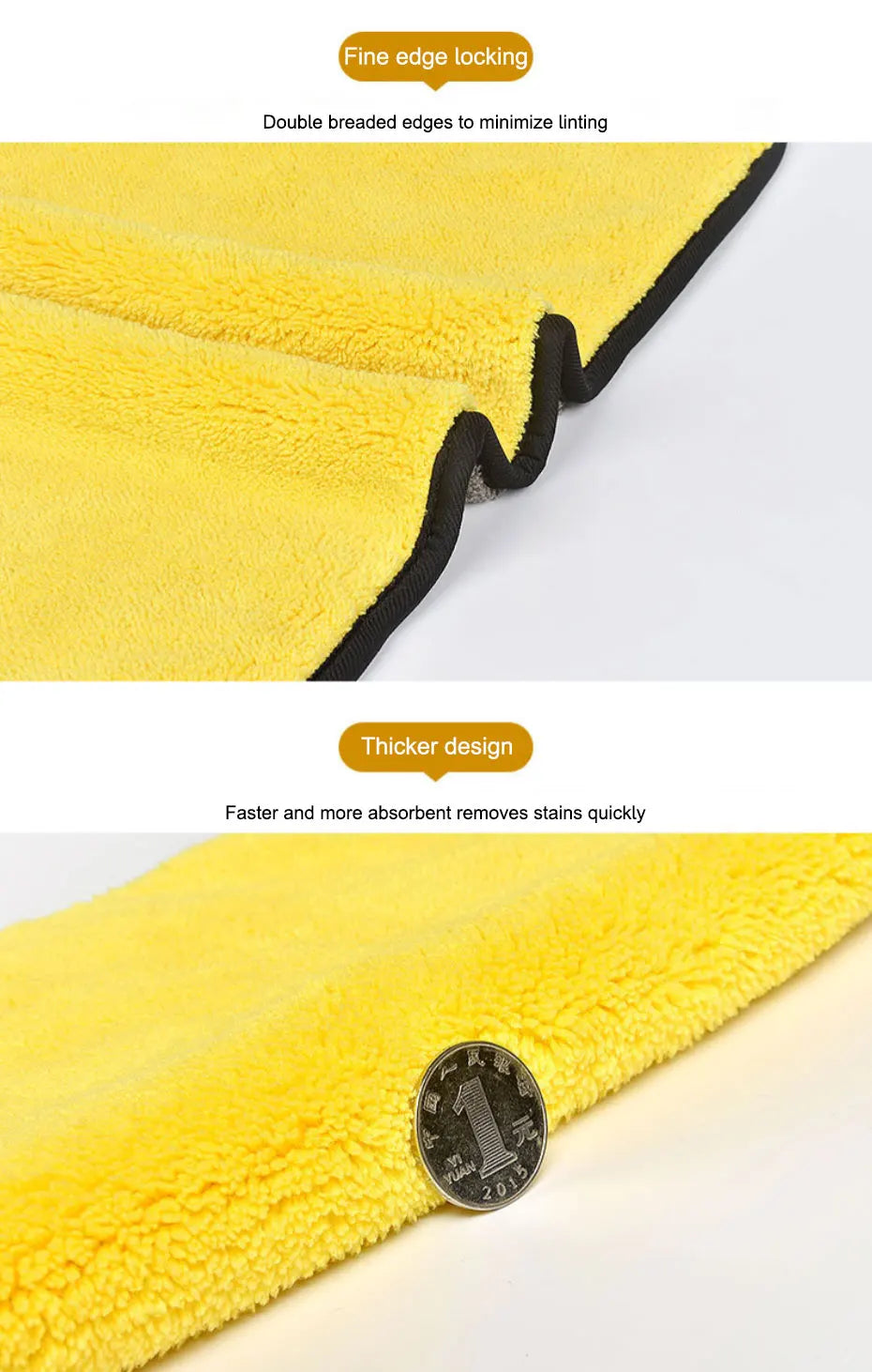 Roll Block | High-End Microfiber Detailing Towel - Ultra-Absorbent Car Wash Drying Cloth