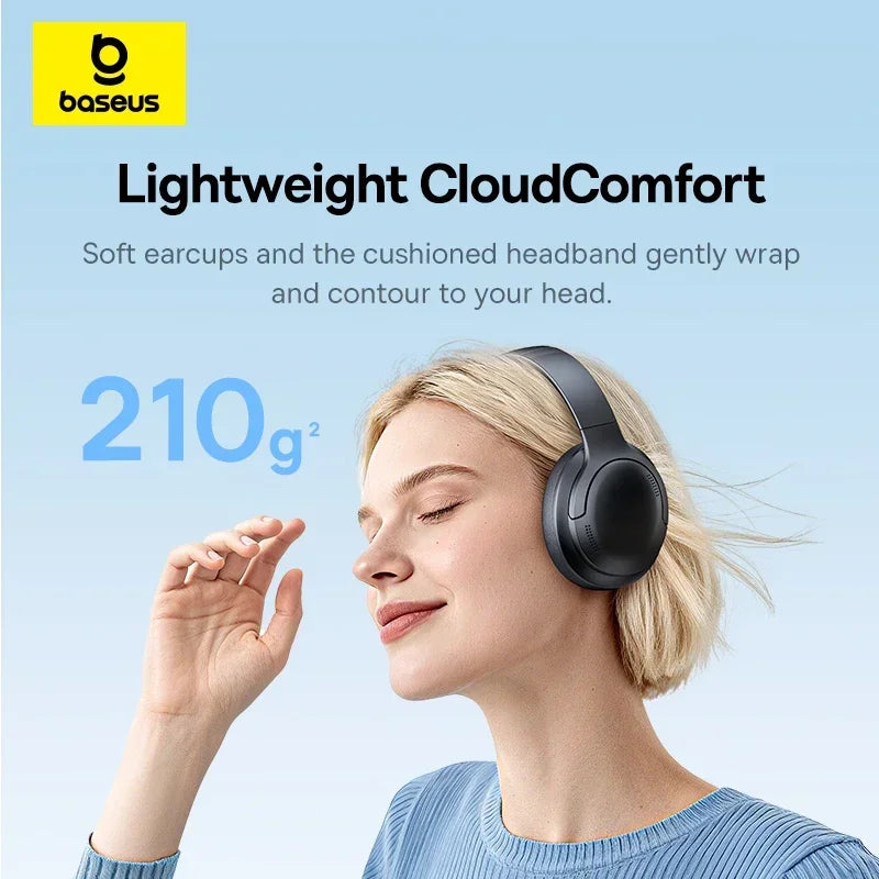 Roll Block | Baseus BH1 Wireless Headphones - 80H Playtime Super Bass Over-Ear Headset