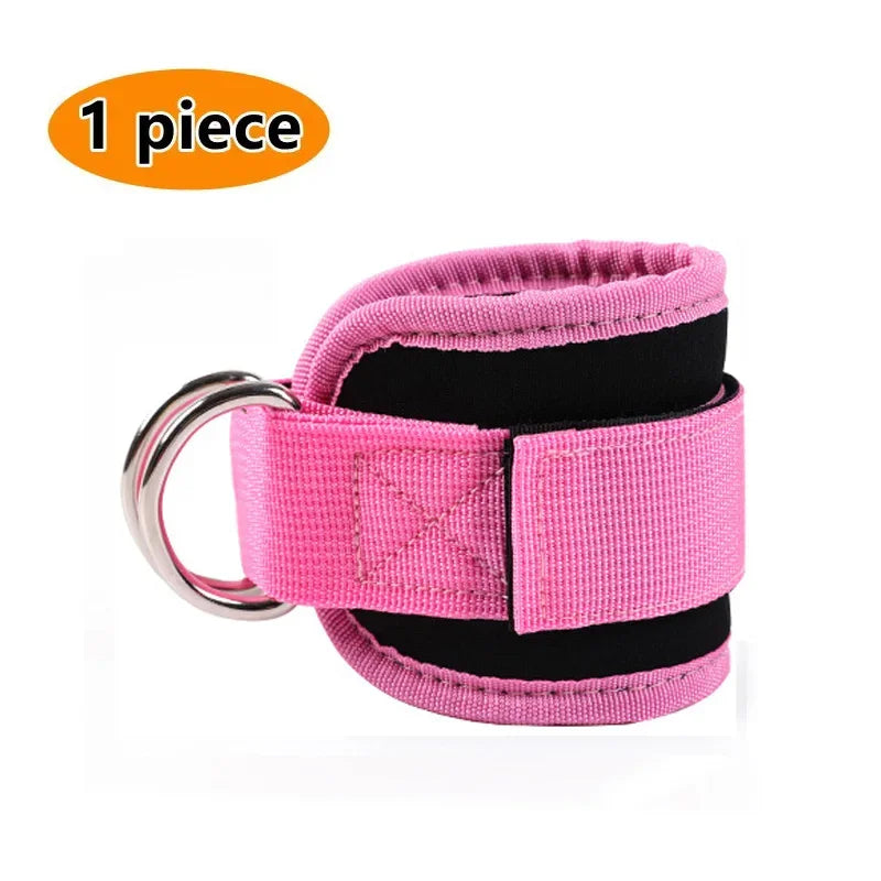 Roll Block | Heavy-Duty Double D-Ring Cable Ankle Straps - Premium Gym Cuffs for Glutes & Leg Training