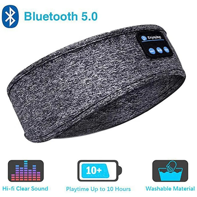 Roll Block | 3-in-1 Bluetooth 5.4 Sleep Headphones Headband - 3D Stereo Music Eye Mask