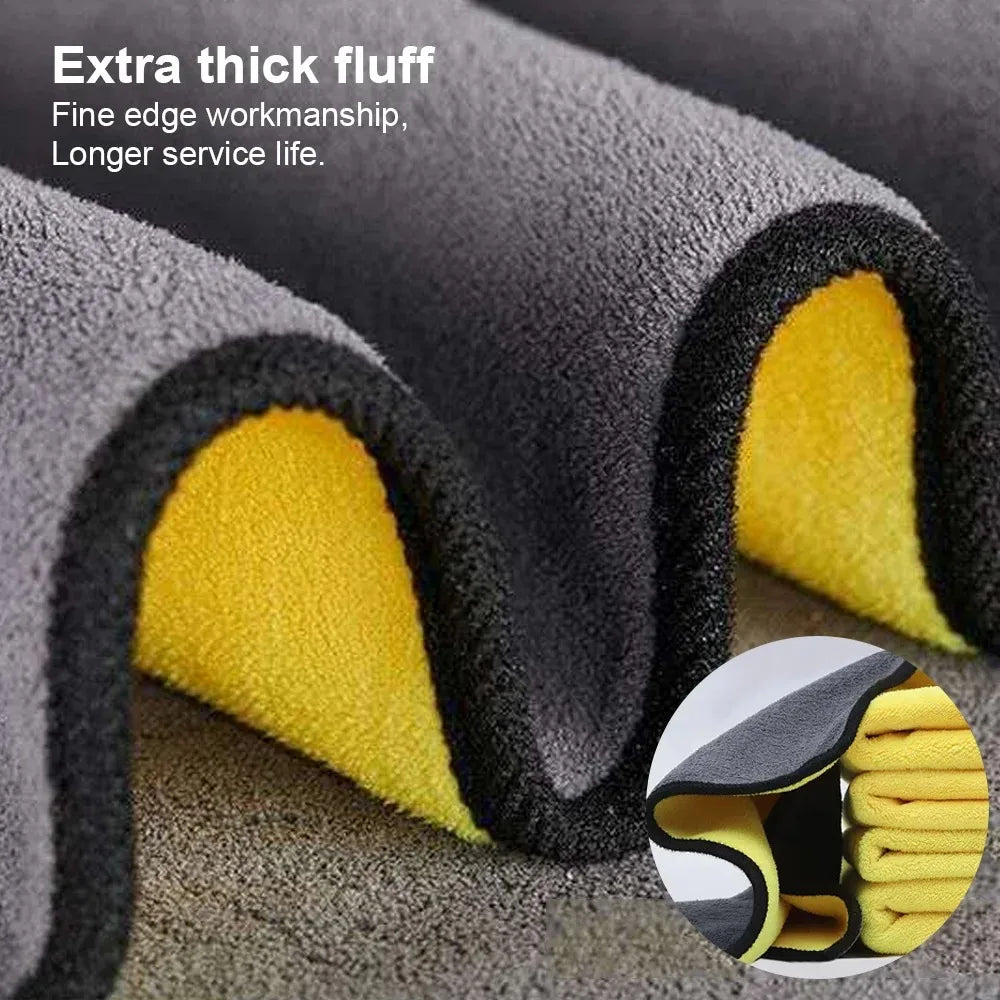 Roll Block | Premium Microfiber Car Detailing Towel - High-Density Auto Washing & Drying Cloth