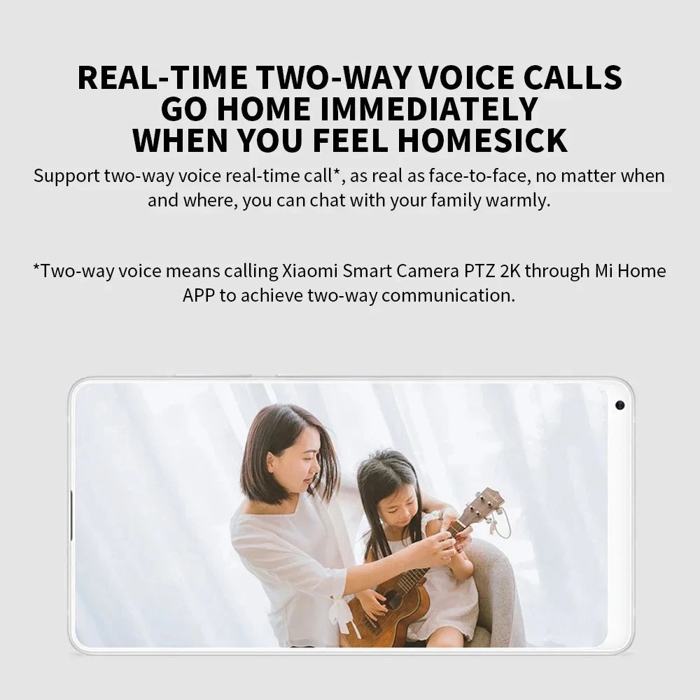 Roll Block | Xiaomi Smart Camera 2K (PTZ) - 1296P HD 360° Indoor Security Monitor