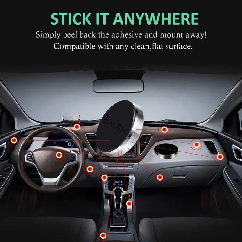 Roll Block | Universal Magnetic Car Phone Holder - Dashboard & Wall-Mounted Mount Sticker
