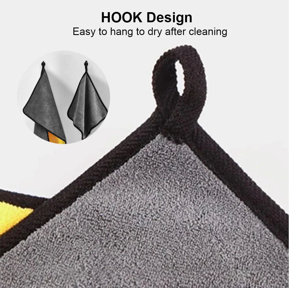 Roll Block | Premium Microfiber Car Detailing Towel - High-Density Auto Washing & Drying Cloth