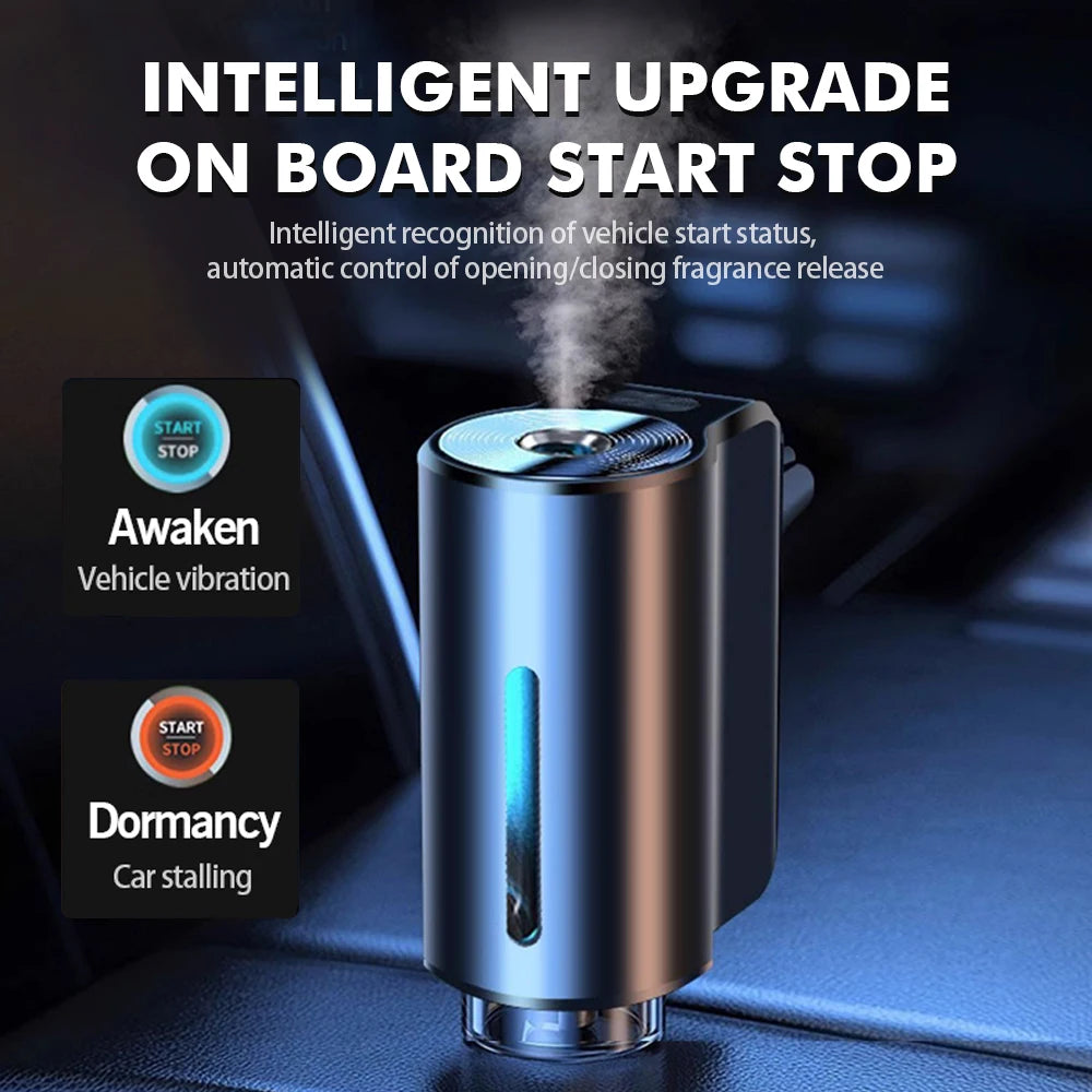 Roll Block | Smart Car Air Aromatherapy Diffuser - 3-Level Intelligent Fragrance Humidifier