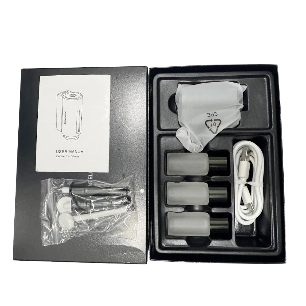 Roll Block | Smart Car Air Aromatherapy Diffuser - 3-Level Intelligent Fragrance Humidifier