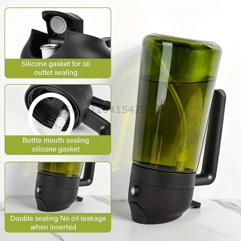 Roll Block | 2-in-1 Dual-Function Oil Sprayer & Dispenser - Multi-Mode Cooking Spray Bottle