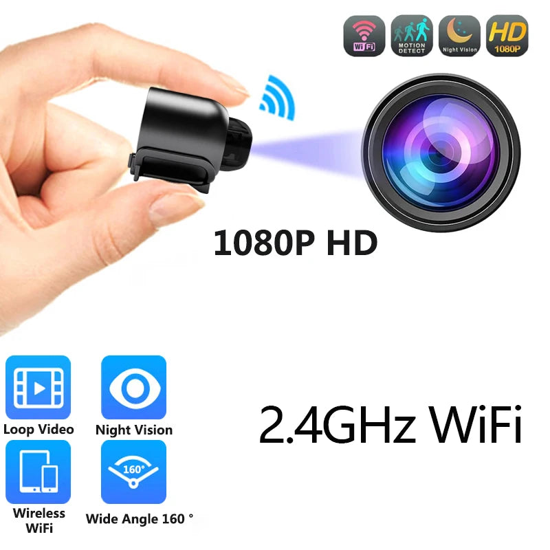 Roll Block | 1080P HD Mini WiFi Camera - Smart Indoor Security & Baby Monitor Camcorder