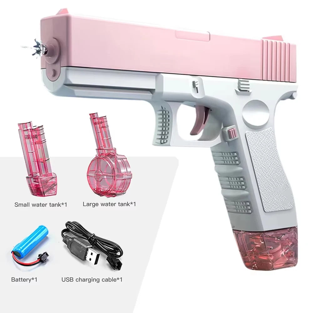 Roll Block | Dual M416 Combat & Pistol Blitz Electric Water Gun Squad Pack - High-Capacity Multi-Blaster Set