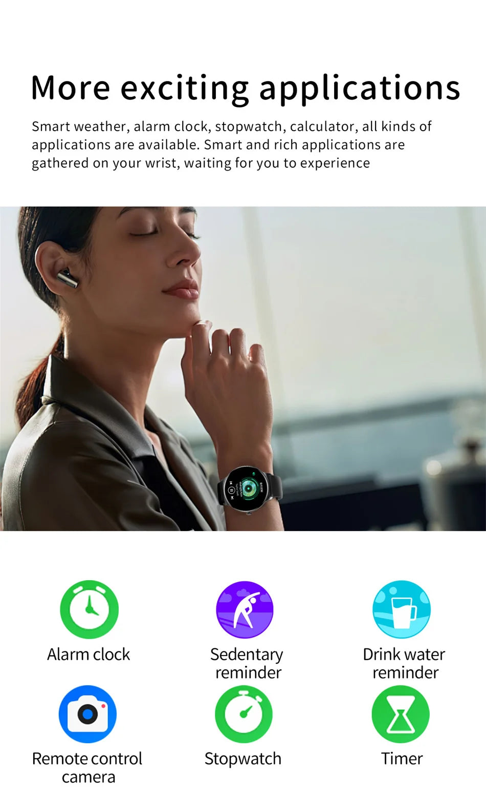 Roll Block | Ultra-Thin Fashion AMOLED Smart Watch - Always-On HD Display & Bluetooth Call Fitness Bracelet