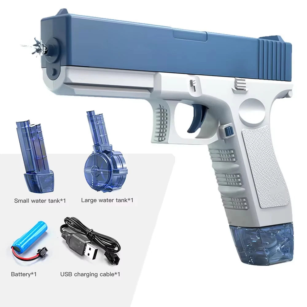 Roll Block | Dual M416 Combat & Pistol Blitz Electric Water Gun Squad Pack - High-Capacity Multi-Blaster Set