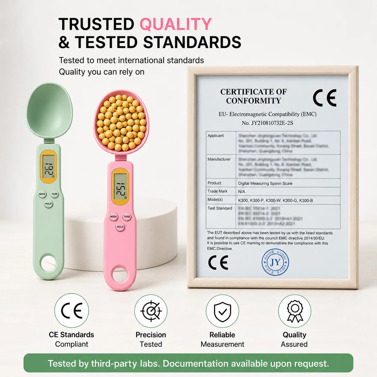 Roll Block | Digital Food Spoon Scale - 0.1-500g High-Precision Kitchen Measurement Tool