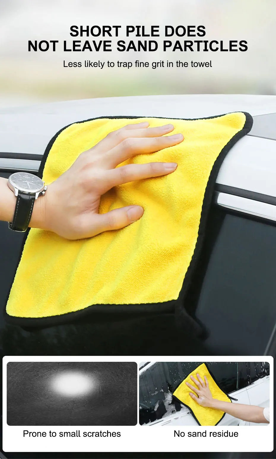 Roll Block | High-End Microfiber Detailing Towel - Ultra-Absorbent Car Wash Drying Cloth