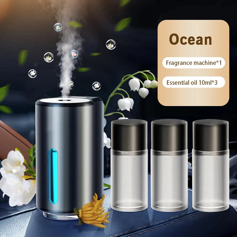 Roll Block | Smart Car Air Aromatherapy Diffuser - 3-Level Intelligent Fragrance Humidifier