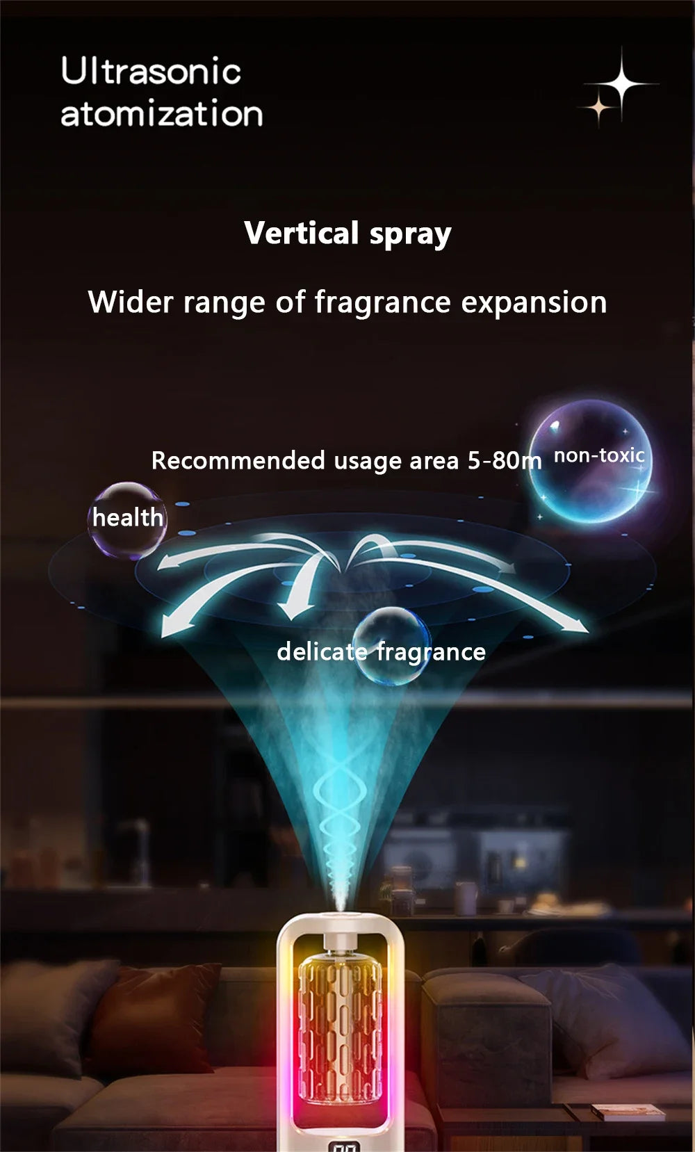 Roll Block | Hotel-Grade Aroma Diffuser Humidifier - Ultrasonic Odor Deodorization Machine