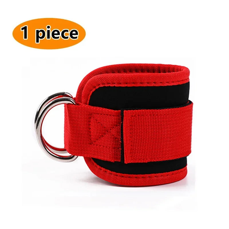 Roll Block | Heavy-Duty Double D-Ring Cable Ankle Straps - Premium Gym Cuffs for Glutes & Leg Training