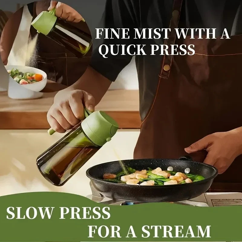Roll Block | 2-in-1 Dual-Function Oil Sprayer & Dispenser - Multi-Mode Cooking Spray Bottle