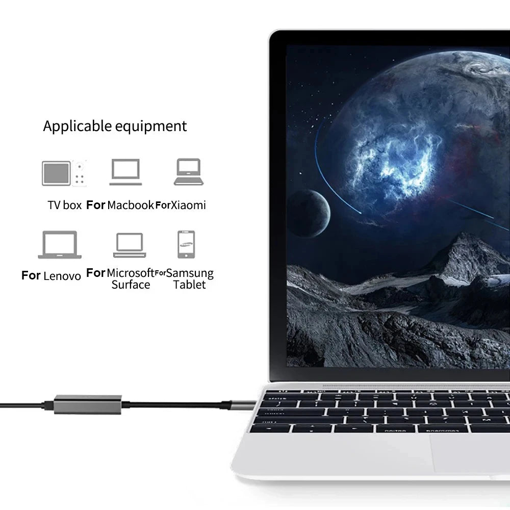 Roll Block | 2-in-1 USB 3.0 & Type-C to Gigabit Ethernet Adapter - High-Speed RJ45 Network Card