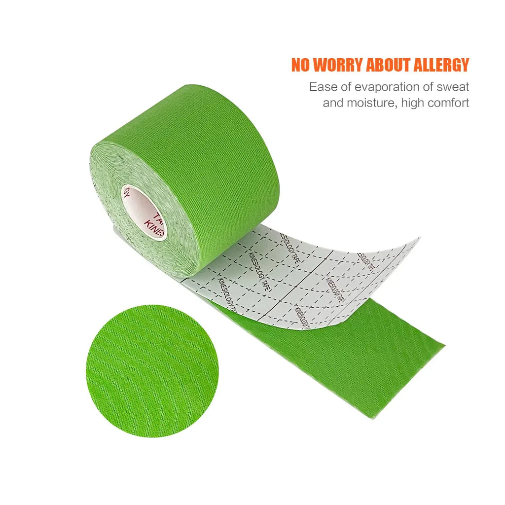 Roll Block | Kinesiology Elastic Athletic Tape - Muscle Recovery & Self-Adherent Pain Relief Wrap