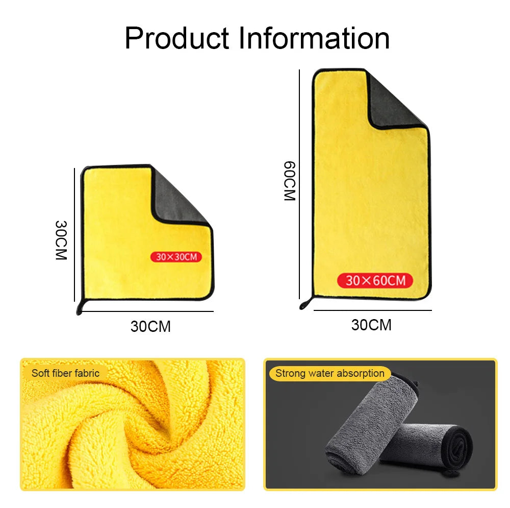 Roll Block | Premium Microfiber Car Detailing Towel - High-Density Auto Washing & Drying Cloth