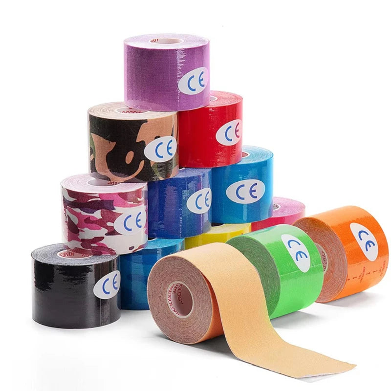 Roll Block | Kinesiology Elastic Athletic Tape - Muscle Recovery & Self-Adherent Pain Relief Wrap