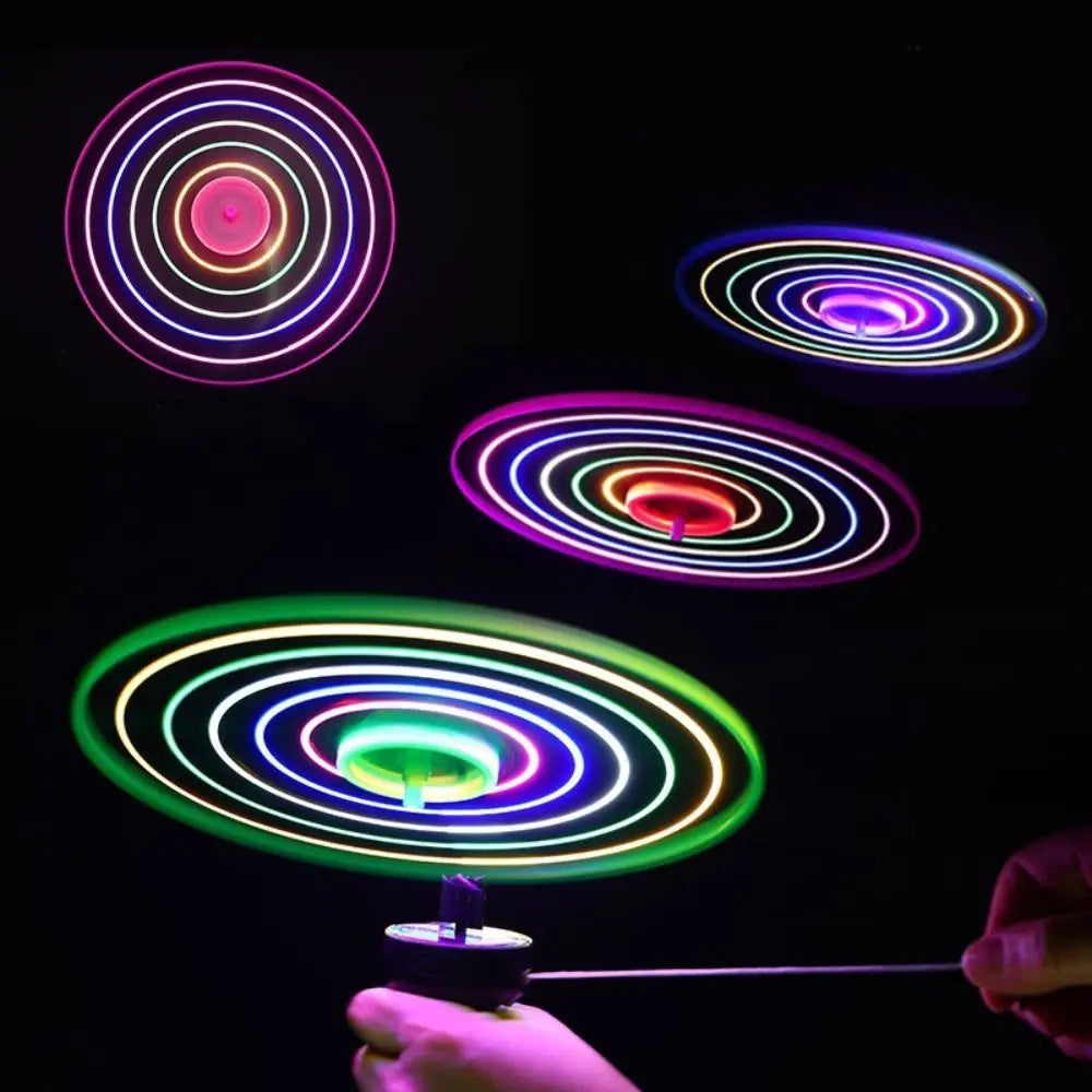 Roll Block | LED Light Pull Line Flying Saucer (Catch & Throw Edition)
