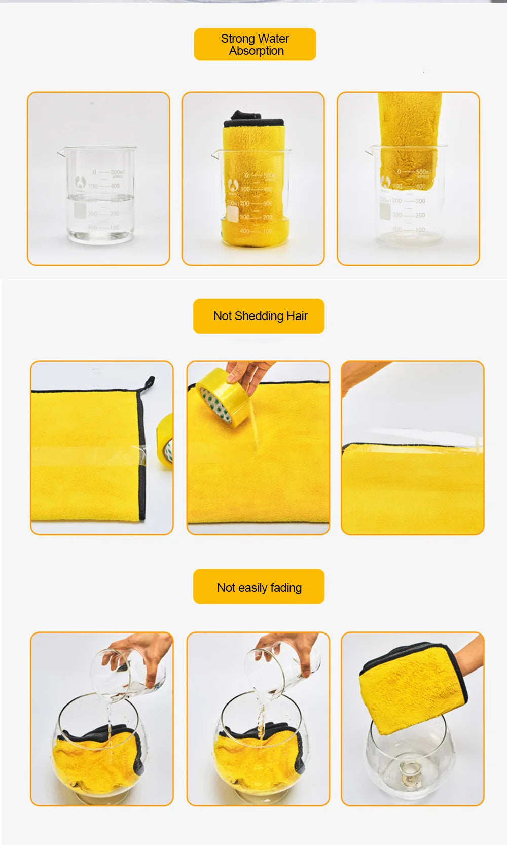 Roll Block | Premium Microfiber Car Detailing Towel - High-Density Auto Washing & Drying Cloth