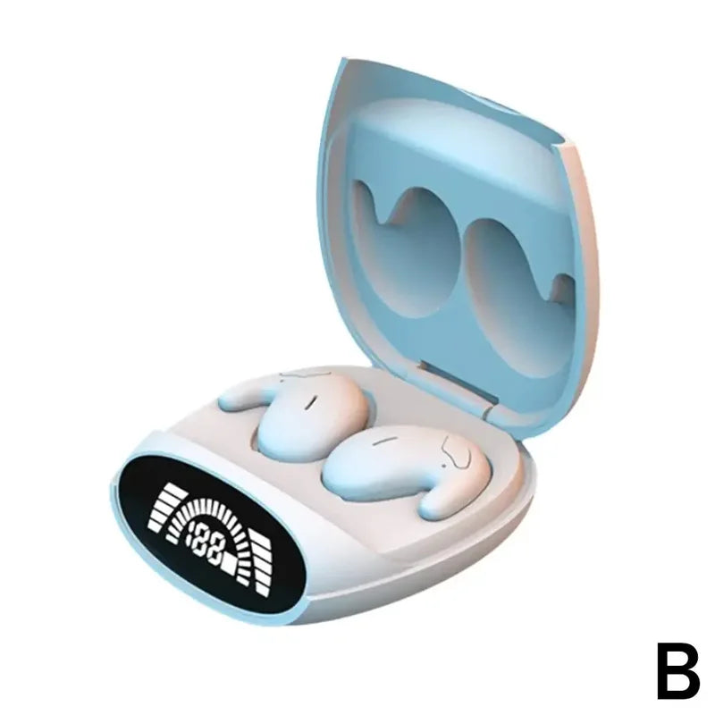 Roll Block | MD528 Sleep Invisible Wireless Earphones - Ultra-Thin Bluetooth 5.3 Sleeping Earbuds