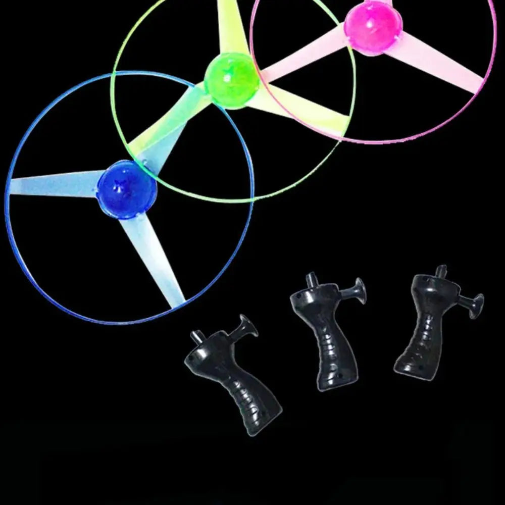 Roll Block | LED Light Pull Line Flying Saucer (Catch & Throw Edition)
