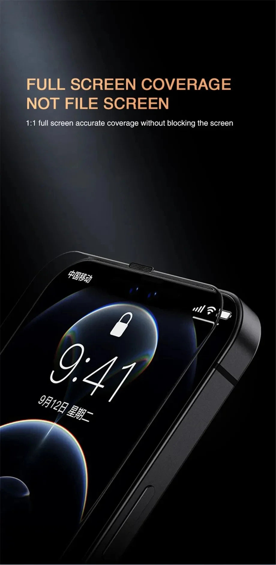 Roll Block | Full-Cover Anti-Spy Tempered Glass - Privacy Screen Protector for All Phones