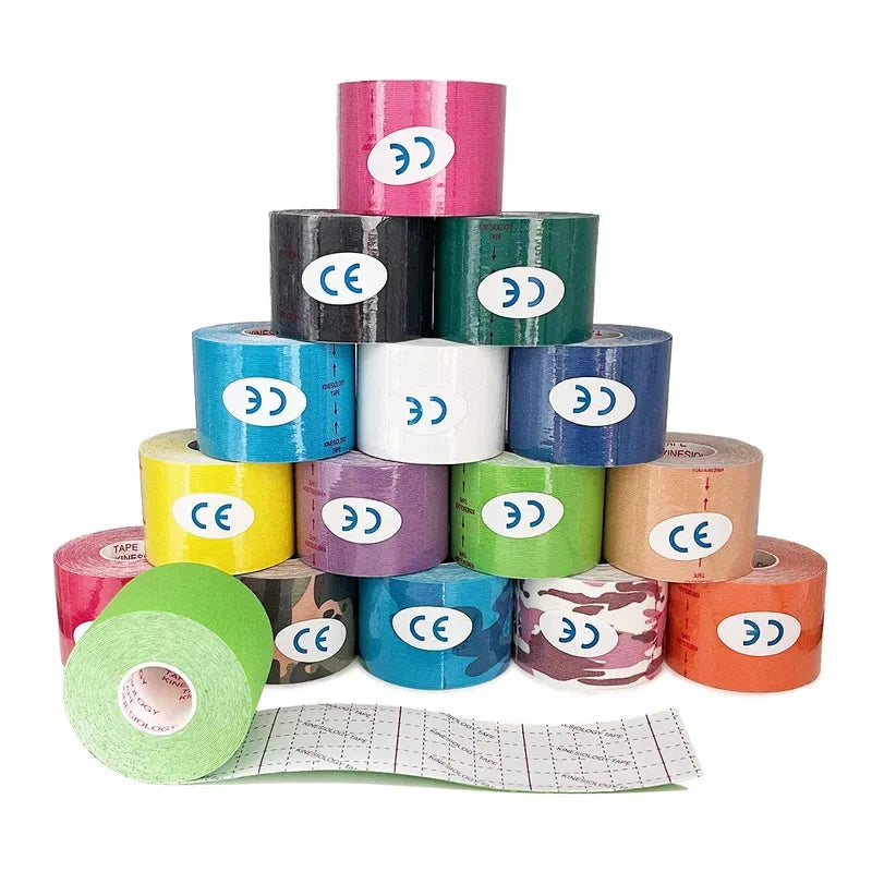 Roll Block | Kinesiology Elastic Athletic Tape - Muscle Recovery & Self-Adherent Pain Relief Wrap