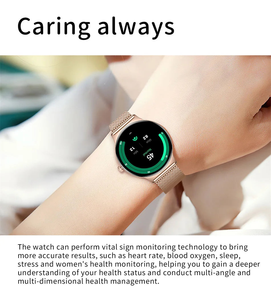 Roll Block | Ultra-Thin Fashion AMOLED Smart Watch - Always-On HD Display & Bluetooth Call Fitness Bracelet