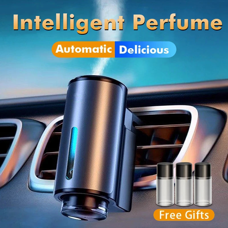 Roll Block | Smart Car Air Aromatherapy Diffuser - 3-Level Intelligent Fragrance Humidifier