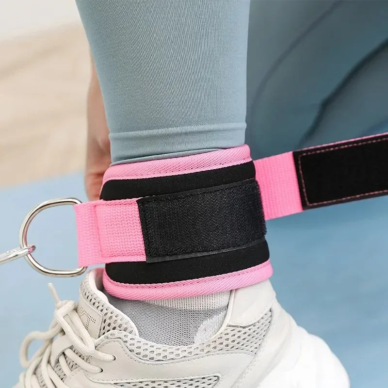 Roll Block | Heavy-Duty Double D-Ring Cable Ankle Straps - Premium Gym Cuffs for Glutes & Leg Training