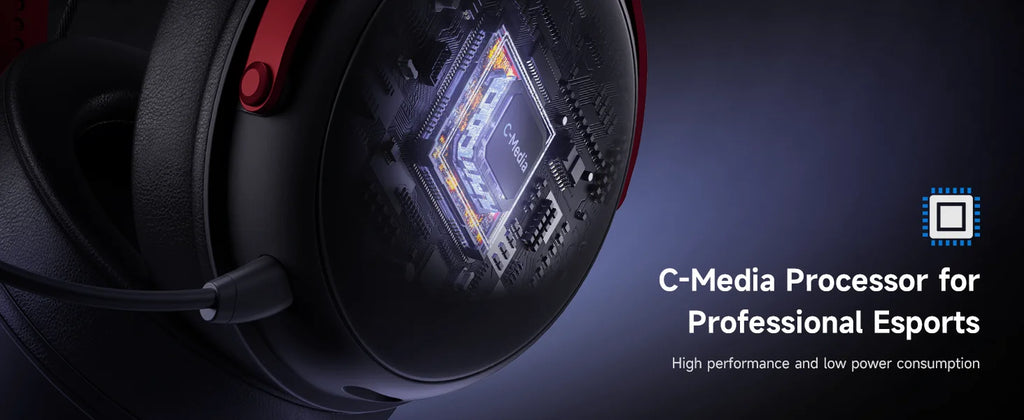 Roll Block | MCHOSE V9 Pro Gaming Wireless Headset - AI Noise Canceling Tech & Surround Sound 7.1 Low-Latency Headphones