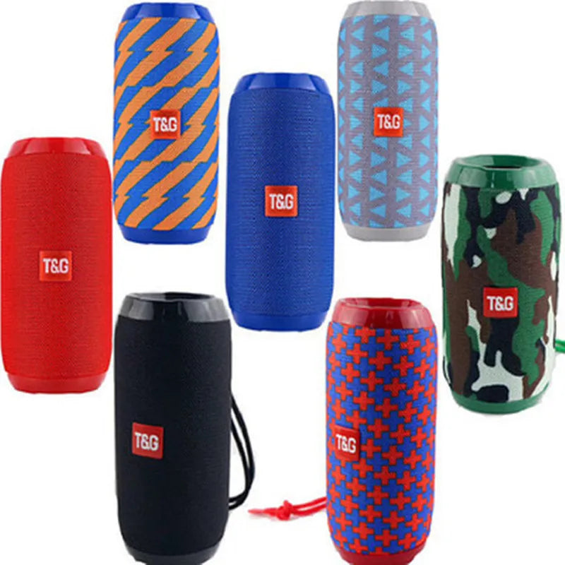 Roll Block | TG117 Portable Waterproof Bluetooth Speaker - Dual Bass Stereo Outdoor Column