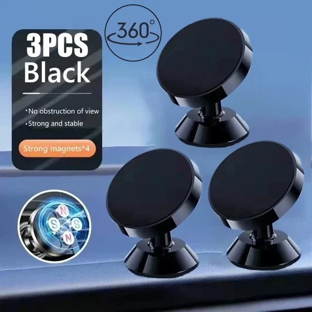 Roll Block | Universal Magnetic Car Phone Holder - Dashboard & Wall-Mounted Mount Sticker