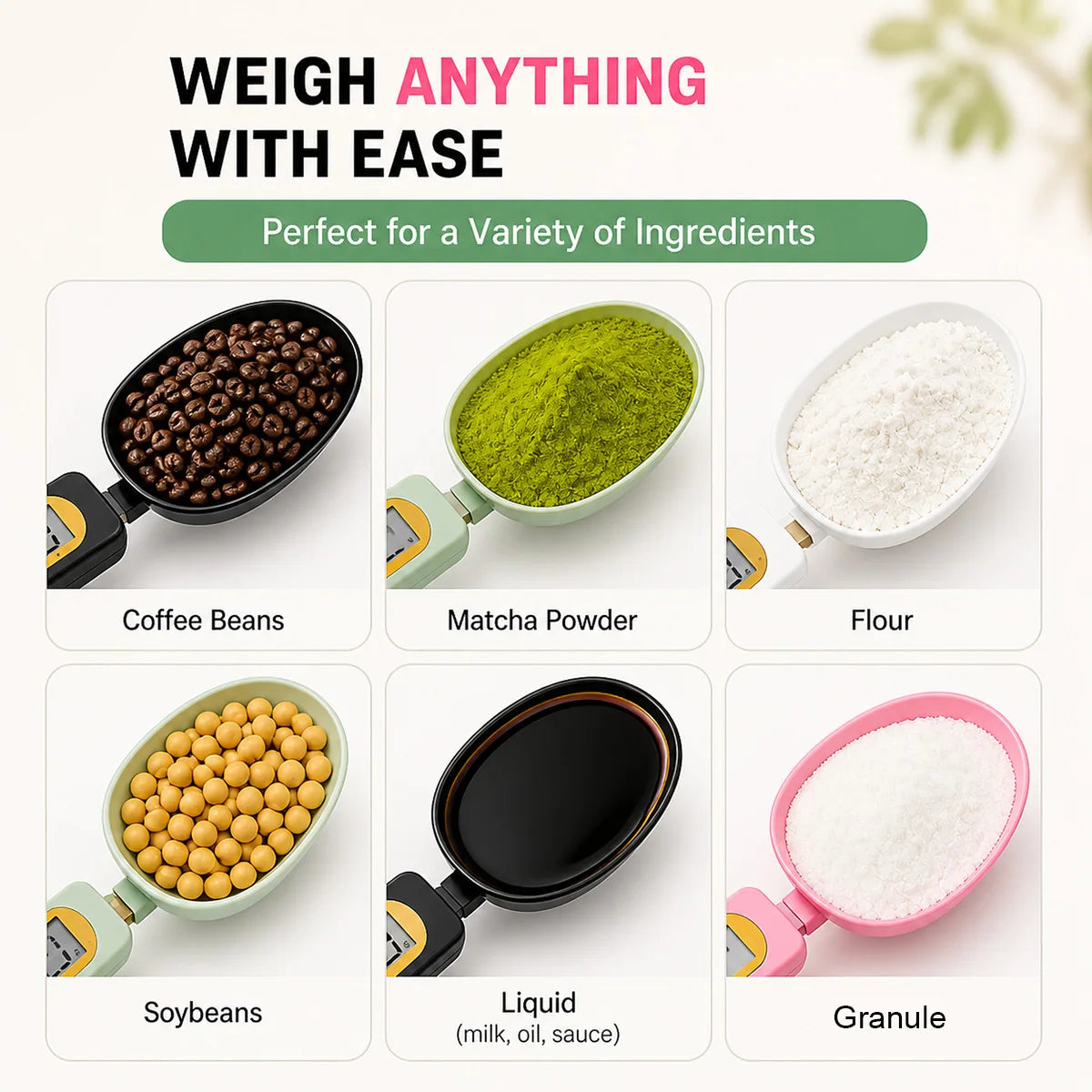 Roll Block | Digital Food Spoon Scale - 0.1-500g High-Precision Kitchen Measurement Tool