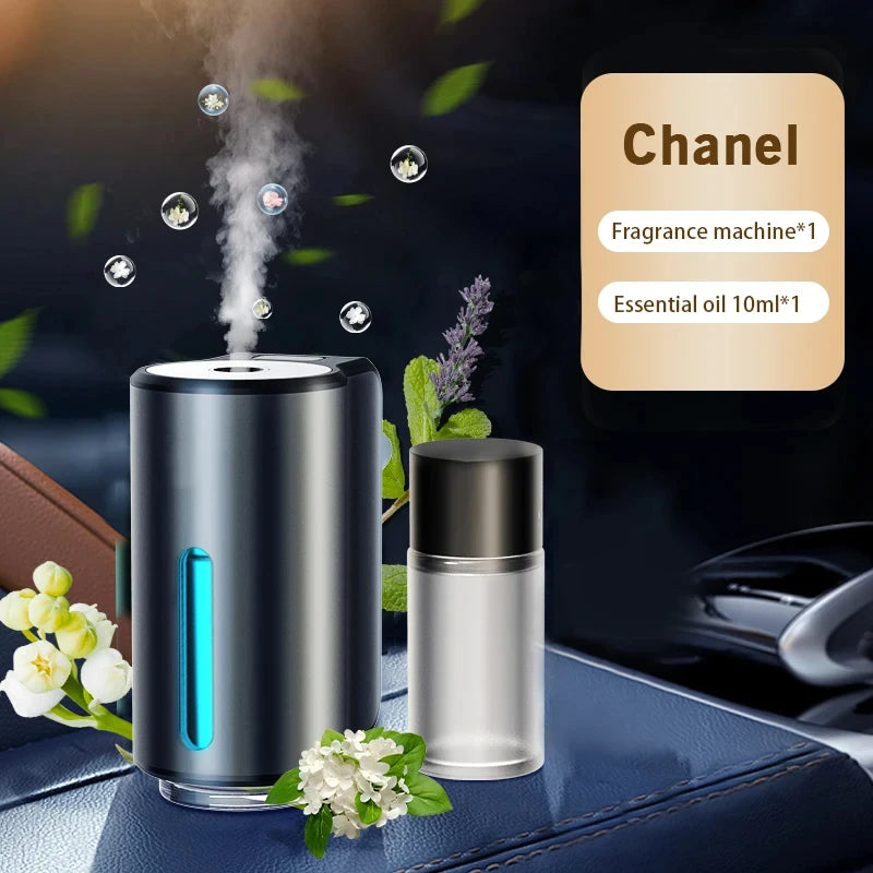 Roll Block | Smart Car Air Aromatherapy Diffuser - 3-Level Intelligent Fragrance Humidifier