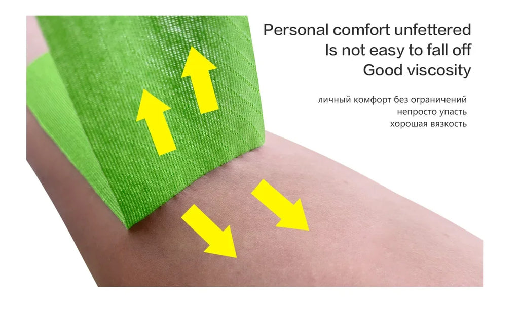 Roll Block | Kinesiology Elastic Athletic Tape - Muscle Recovery & Self-Adherent Pain Relief Wrap